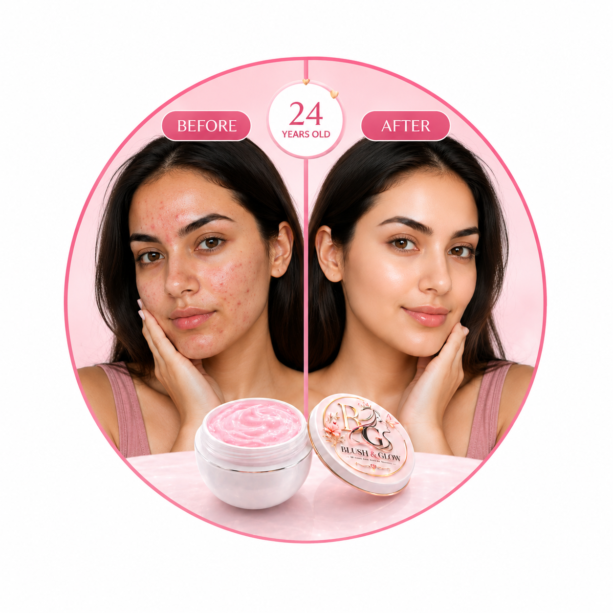 Blush & Glow Radiance Cream – Brightening & Hydrating Face Moisturizer